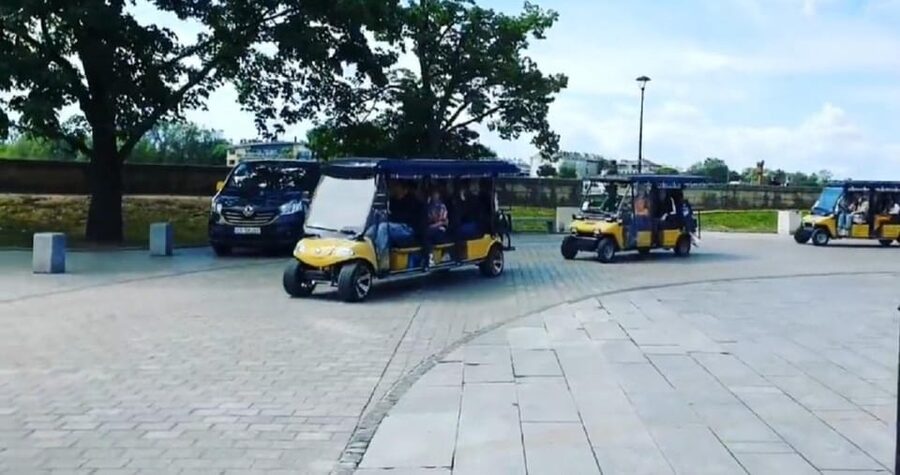 City Tour Cracow , golf car . Private full tour !! - Planty Park to Szeroka Street: A Photo-Friendly Bridge from Old Town to Kazimierz