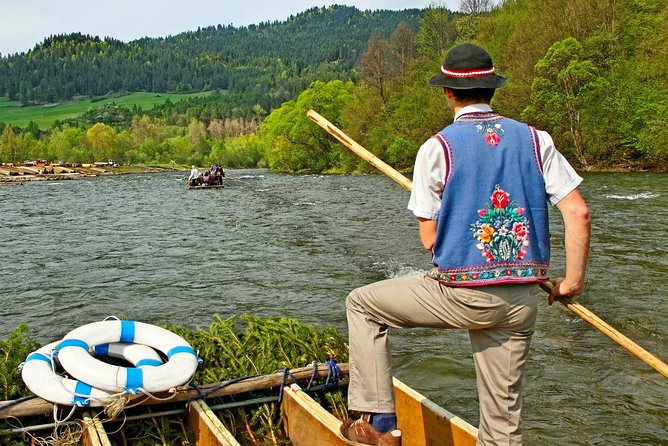 DUNAJEC River Gorge traditional rafting, PRIVATE TOUR from Krakow - Dębno and the Wooden Architecture Trail stop