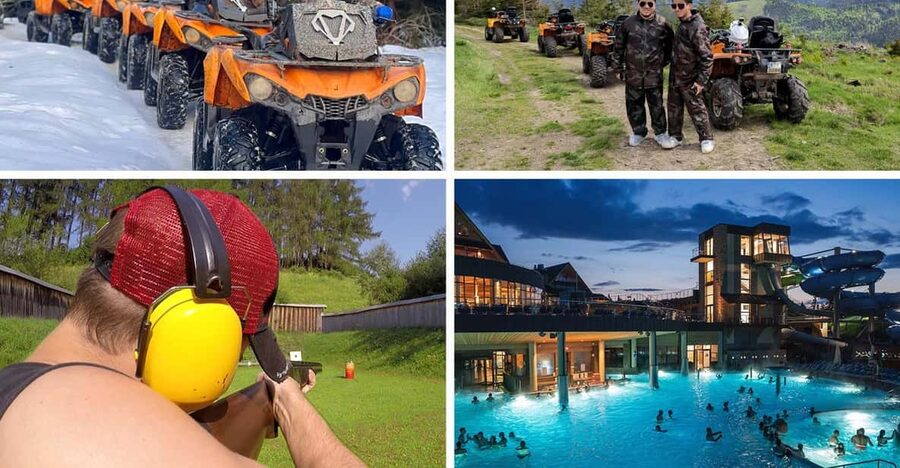 From Krakow: ATV/Snowmobile Ride, Shooting & Hot Springs - Key highlights you will actually feel