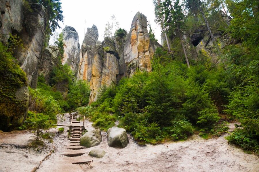 From Wroclaw: Hiking Trail in Rock City Adrspach - Private A/C Pickup in Wroclaw, Then Straight to Adrspach