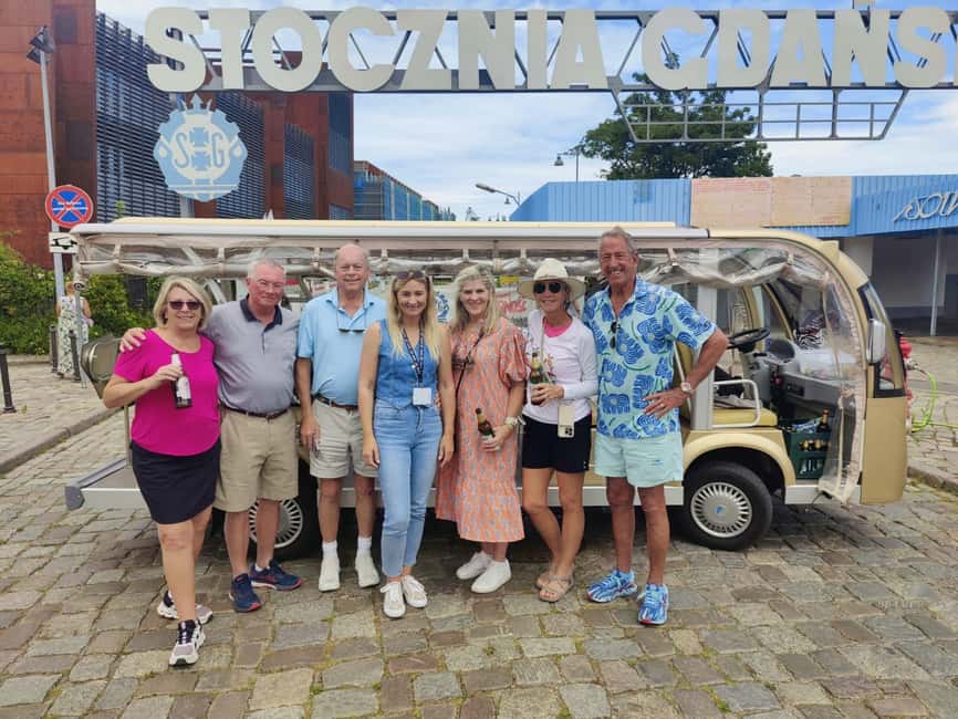 Gdansk: NO LIMIT BEER City Tour by Golf Cart Private/Shared - Solidarity Square: The Big Moment in Polish Democracy