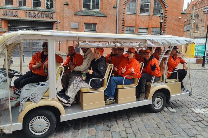 Gdansk: NO LIMIT BEER City Tour Sightseeing by Buggy Golf Cart - Motława River, Mary’s Church, and the Museum of II World War: A Route With Contrast