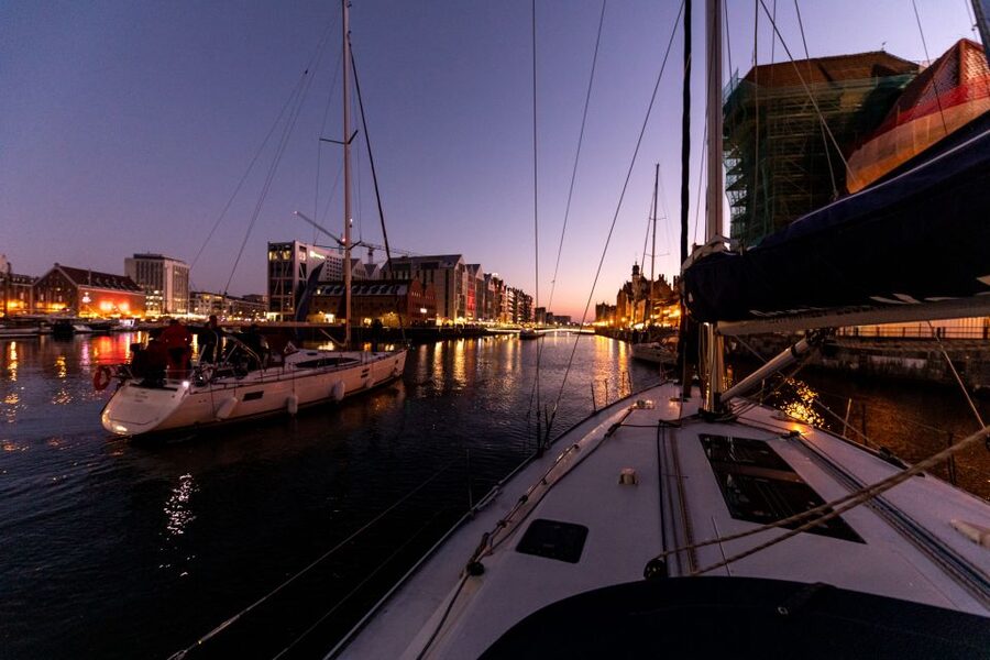 Gdańsk: Scenic Sunset Cruise with Welcome Drink - From the Motława into the port: what the cruise actually feels like
