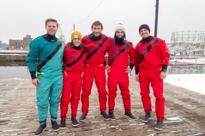 Guided Winter Kayak Tour in Gdańsk & Hot Chocolate Treat
