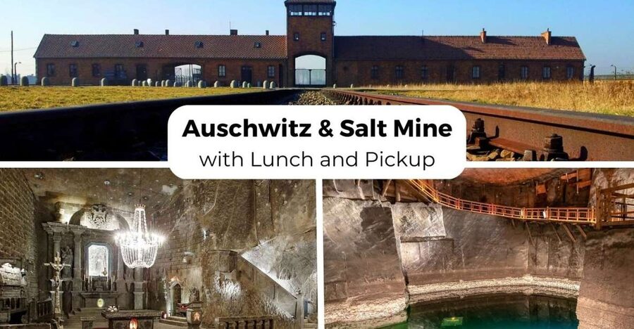 Krakow: Auschwitz-Birkenau & Wieliczka Salt Mine with Lunch - Auschwitz I: the main gate, barracks, artifacts, and what the guide frames for you
