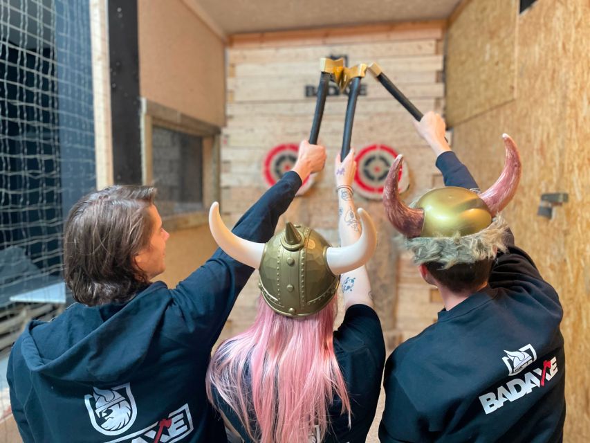 Krakow: Axe Throwing Fun - A Viking-Style Axe Session in Krakow, In a Basement Room