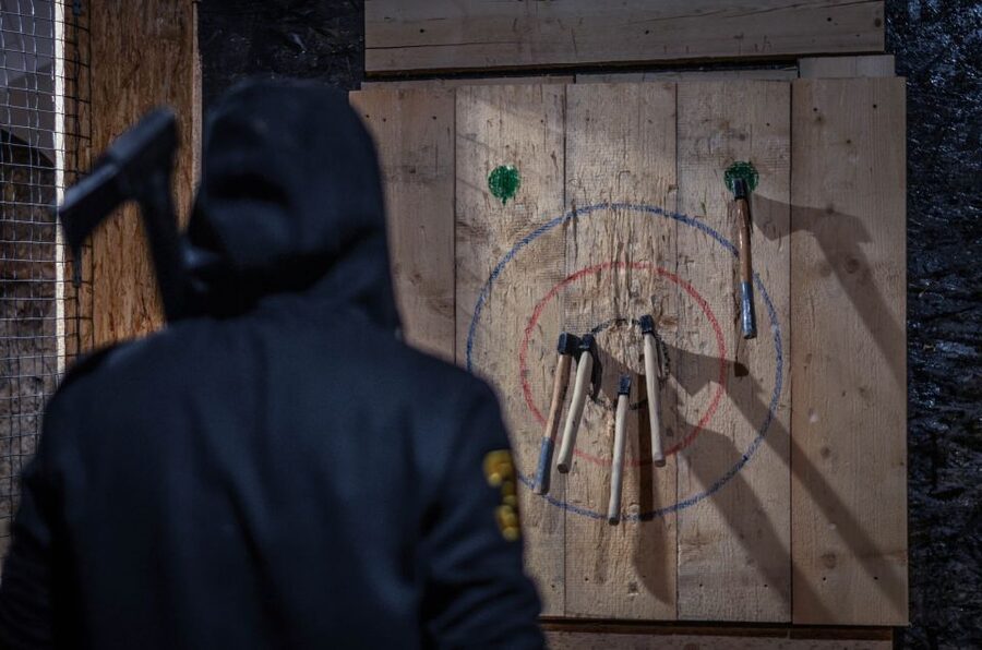 Kraków: Axe-Throwing in Axe Nation, the First Club in Europe - Price and value: $100 per group up to 5, coach-led time included