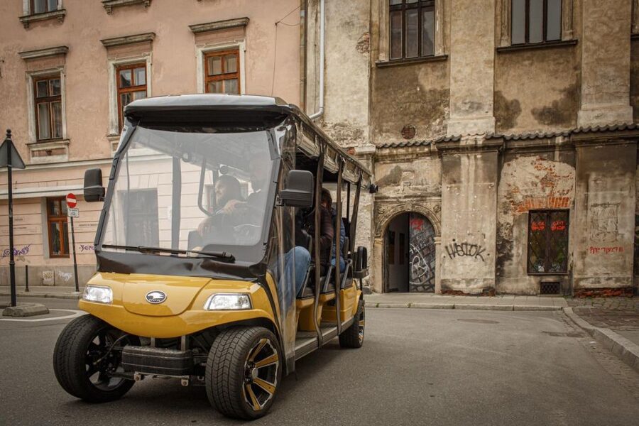 Krakow: City Tour Golf Cart & Schindler's Factory Guide Tour - Old Town highlights: Matejko Square, St. Florian’s, Planty Park