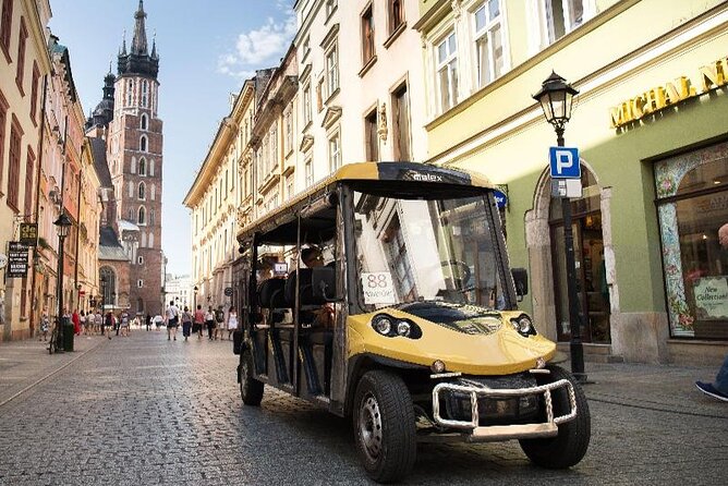 Krakow Guided Tour by Electric Golf Cart - Schindler, the ghetto clues, and Krakow’s Market Square for zapiekanki