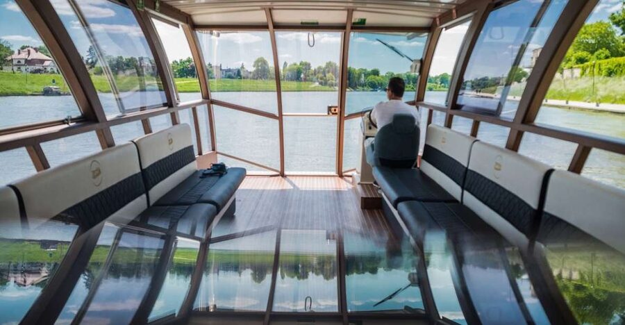 Krakow: Lazy Catamaran River Cruise and Salt Mine Group Tour - From Paulinska Riverbank to a Heated Catamaran Ride