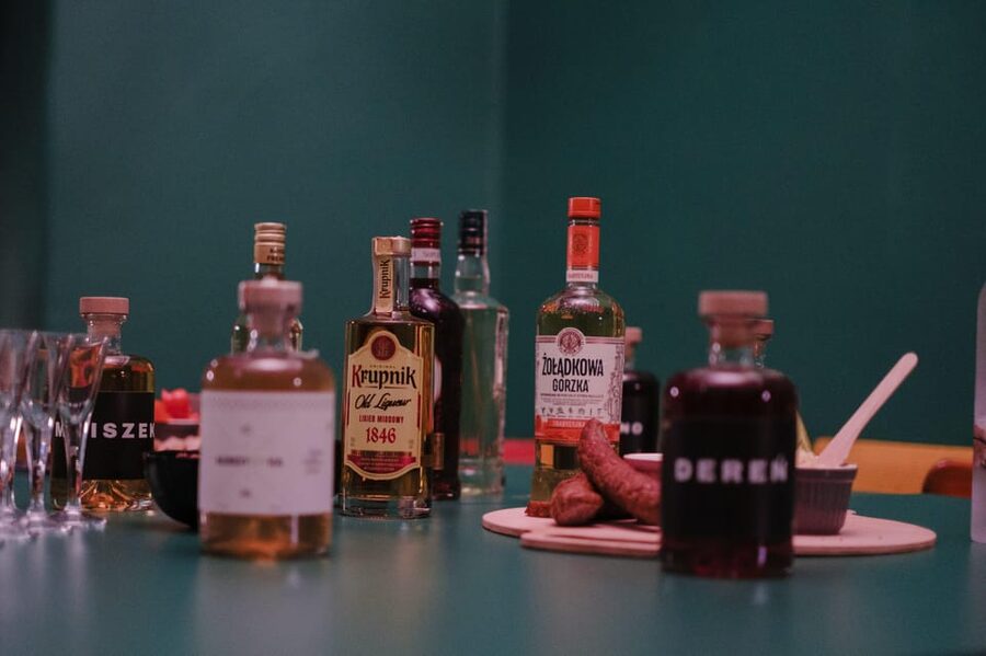 Krakow: Vodka Tasting in Hidden Bar - The flavored lineup: from herbal wormwood to quince and black currant
