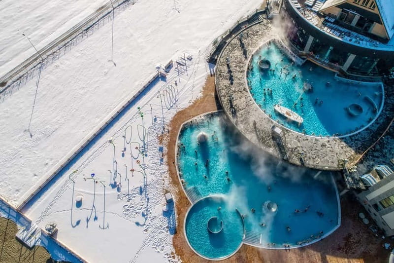 Krakow: Zakopane and/or Thermal Baths Experience - Chocholów Thermal Baths: hot whirlpools, terrace sunset, and pool games