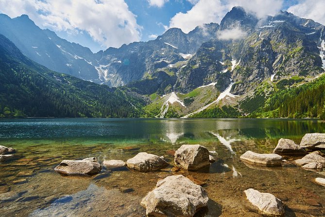 Morskie Oko - private tour from Krakow - PTTK hostel area: the useful landmark near the water