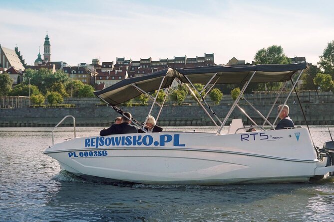 Private Cruise on Vistula in Warsaw for 9 with our Helmsman - The Warsaw Mermaid and the bridges: quick symbols with big photo impact