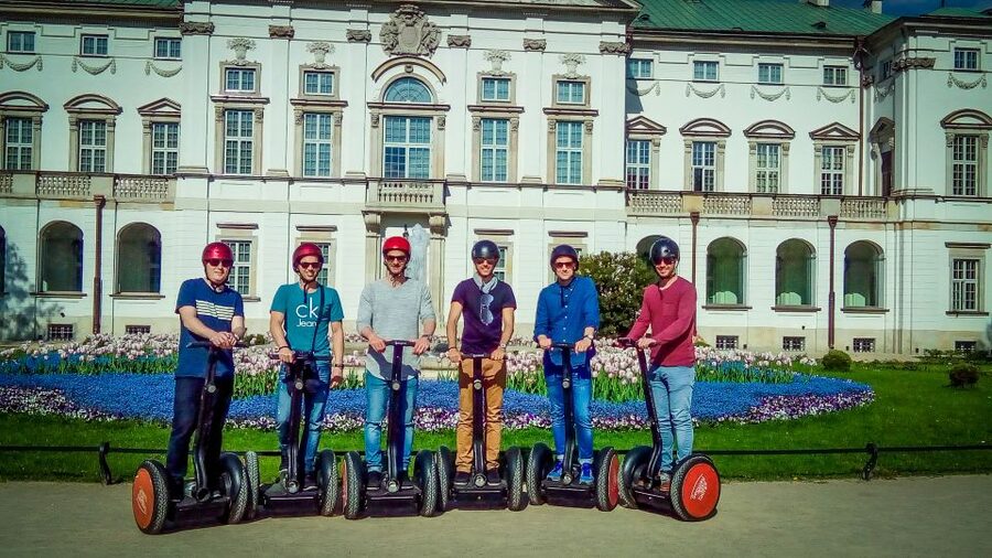 Warsaw: 2-Hour Guided Segway Tour - National Stadium by Segway: rolling past a landmark with context