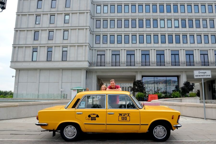Warsaw Communism Private Tour in a Retro Fiat - Muranów and the layers near the former Ghetto