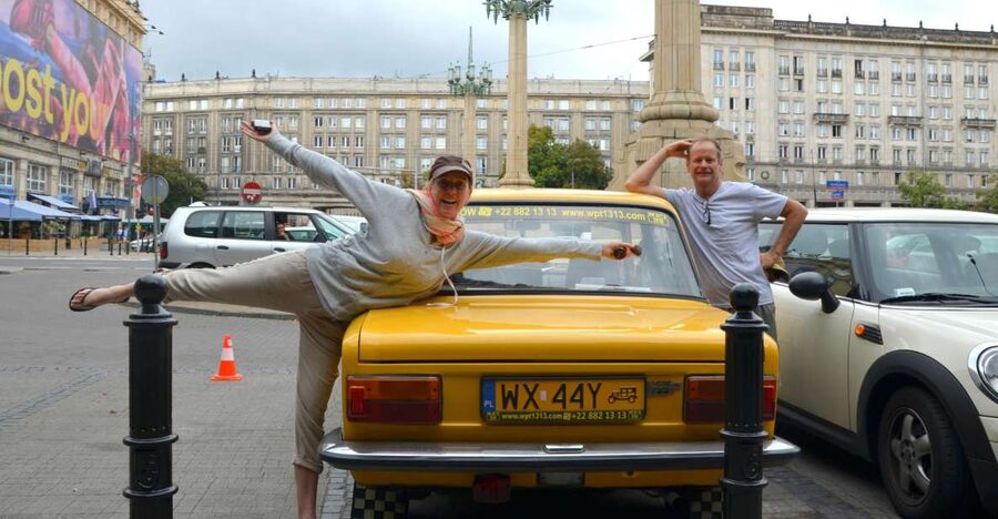 Warsaw Communism Private Tour in a Retro Fiat - The on-board vodka shot and Polish sweet: small breaks that fit the vibe