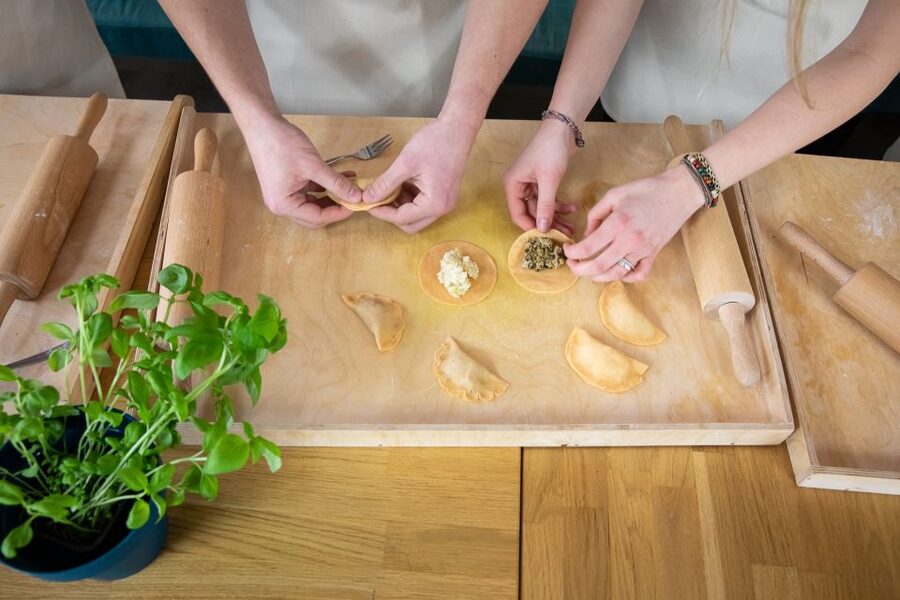 Warsaw: Polish Dumplings Cooking Class - The big end-of-class meal, family-style comfort food