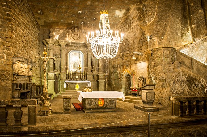 Wieliczka Salt Mine Guided Tour: Tickets + Transportation - Group size math: up to 8 in the car, about 30 underground