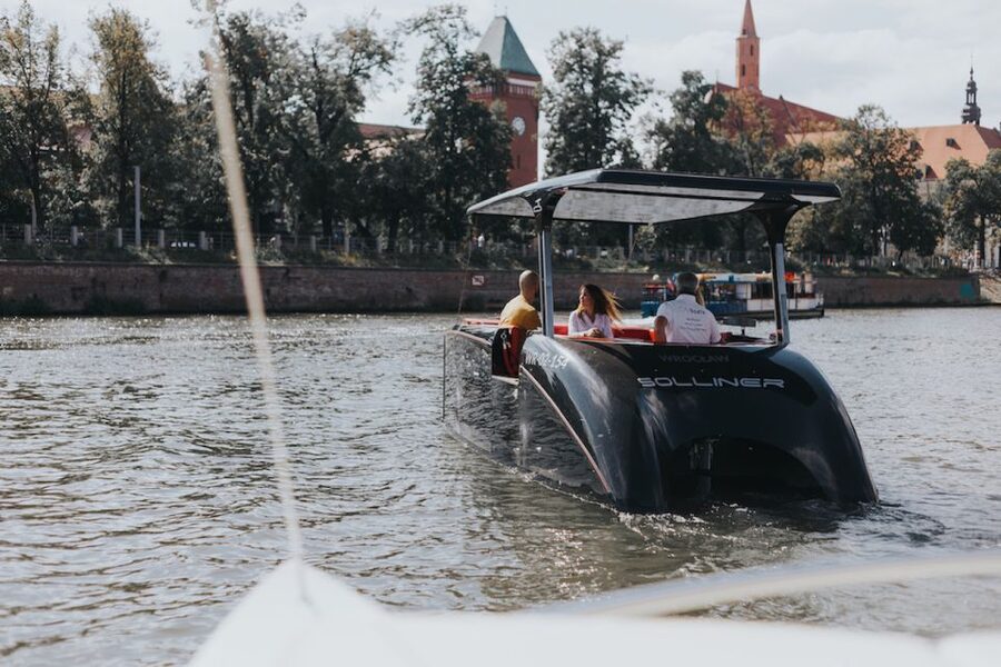 Wroclaw: Solar Catamaran Cruise on the Odra River - The university quarter, Ossolineum, and the story you hear through the audio guide