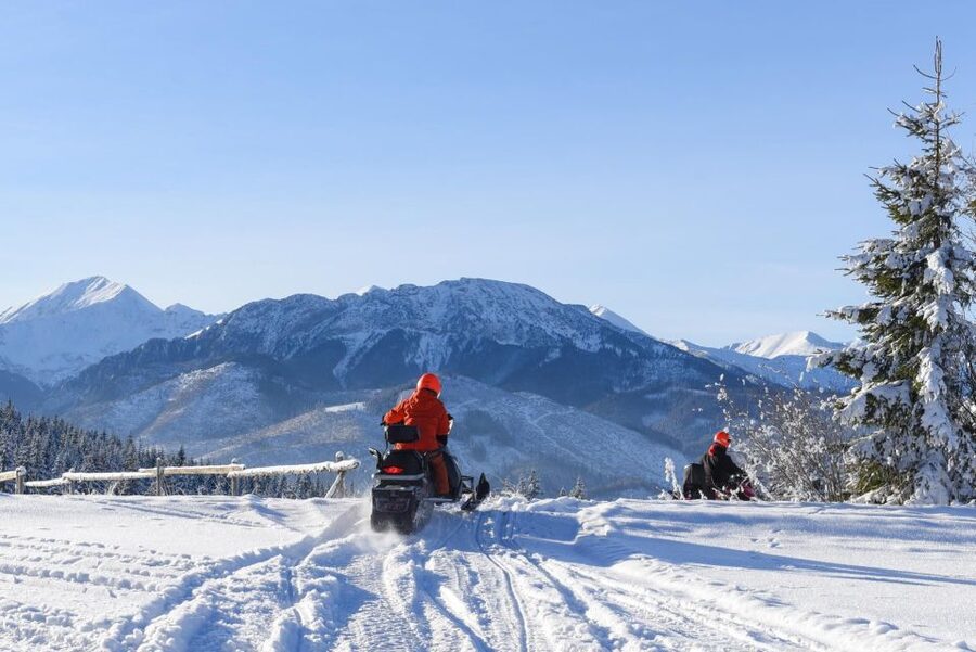 Zakopane: Snowmobiles Expedition and Optional Bonfire - Gearing up in Zakopane, and why the meeting time is strict