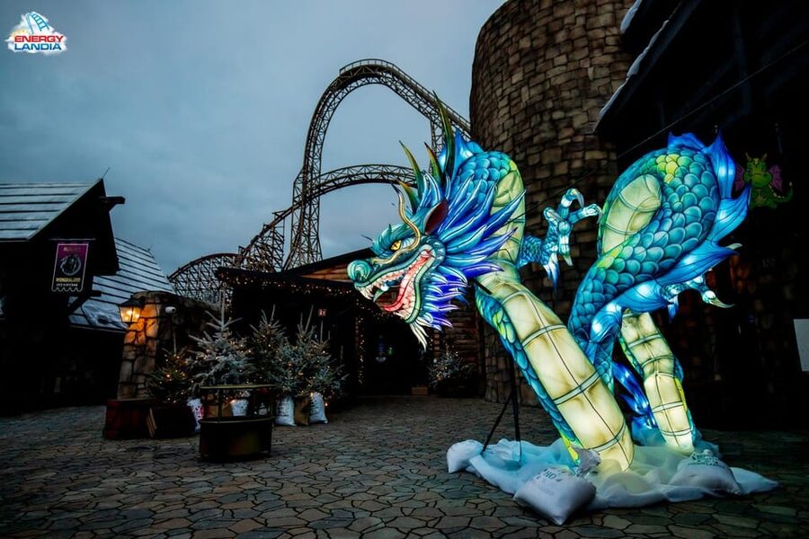 Zator: Energylandia Amusement Park Entry Ticket - Dragon Zone and Zadra: medieval flavor with a wooden coaster focus